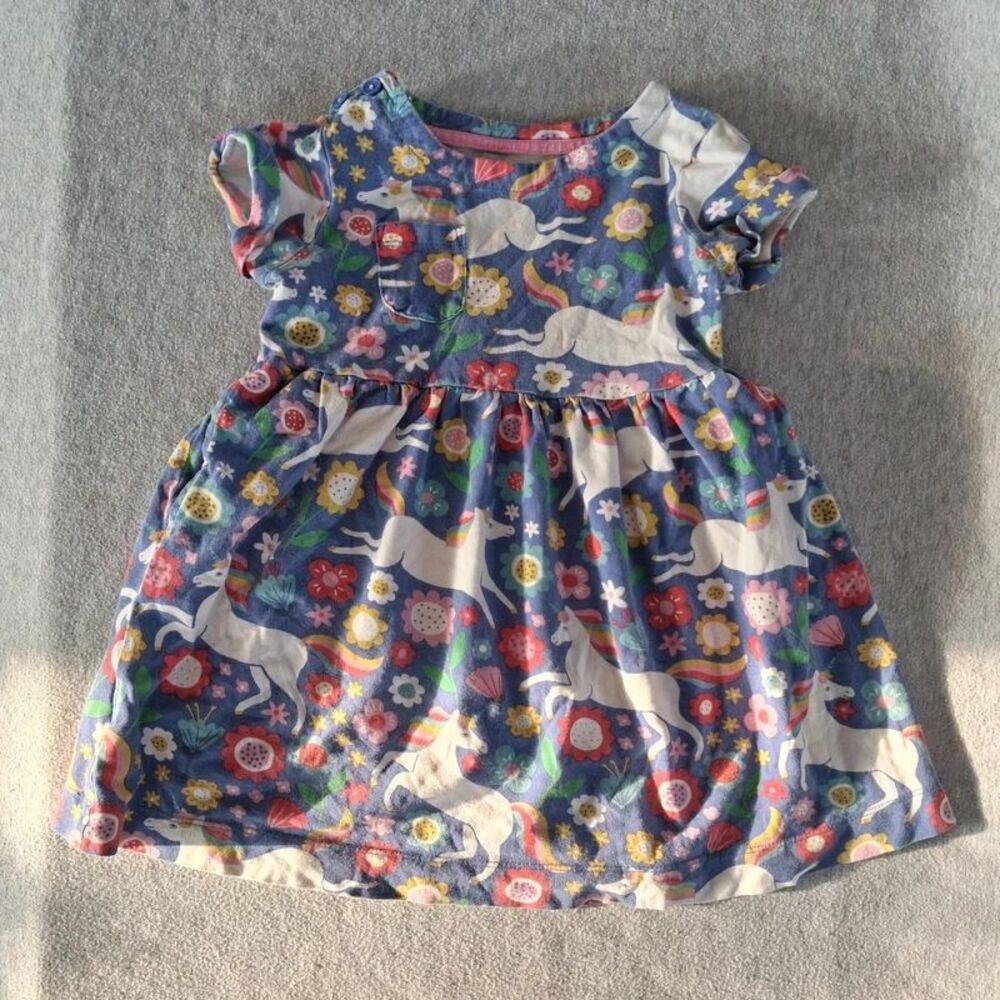 Mini Boden Girls Unicorn Play Dress 2-3